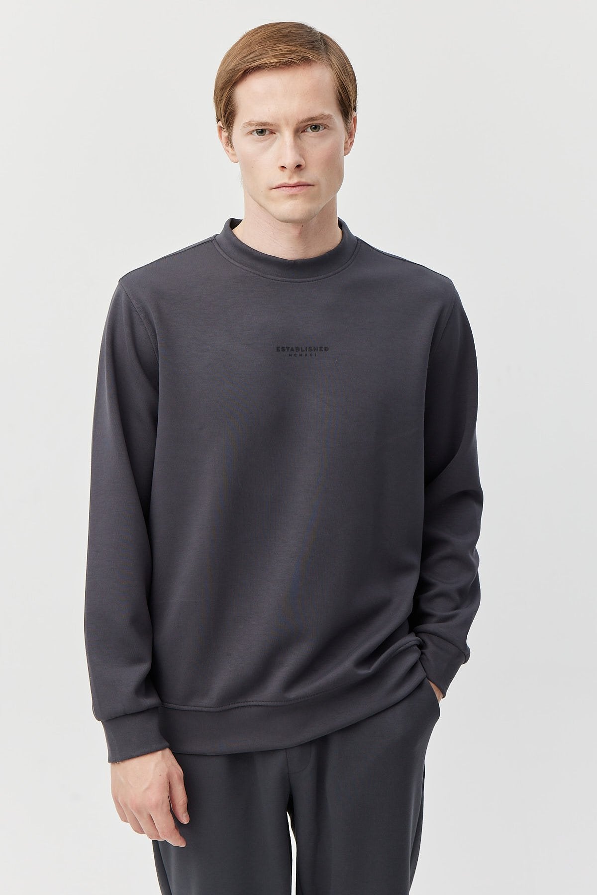 Men's Soft Texture Sweat Top