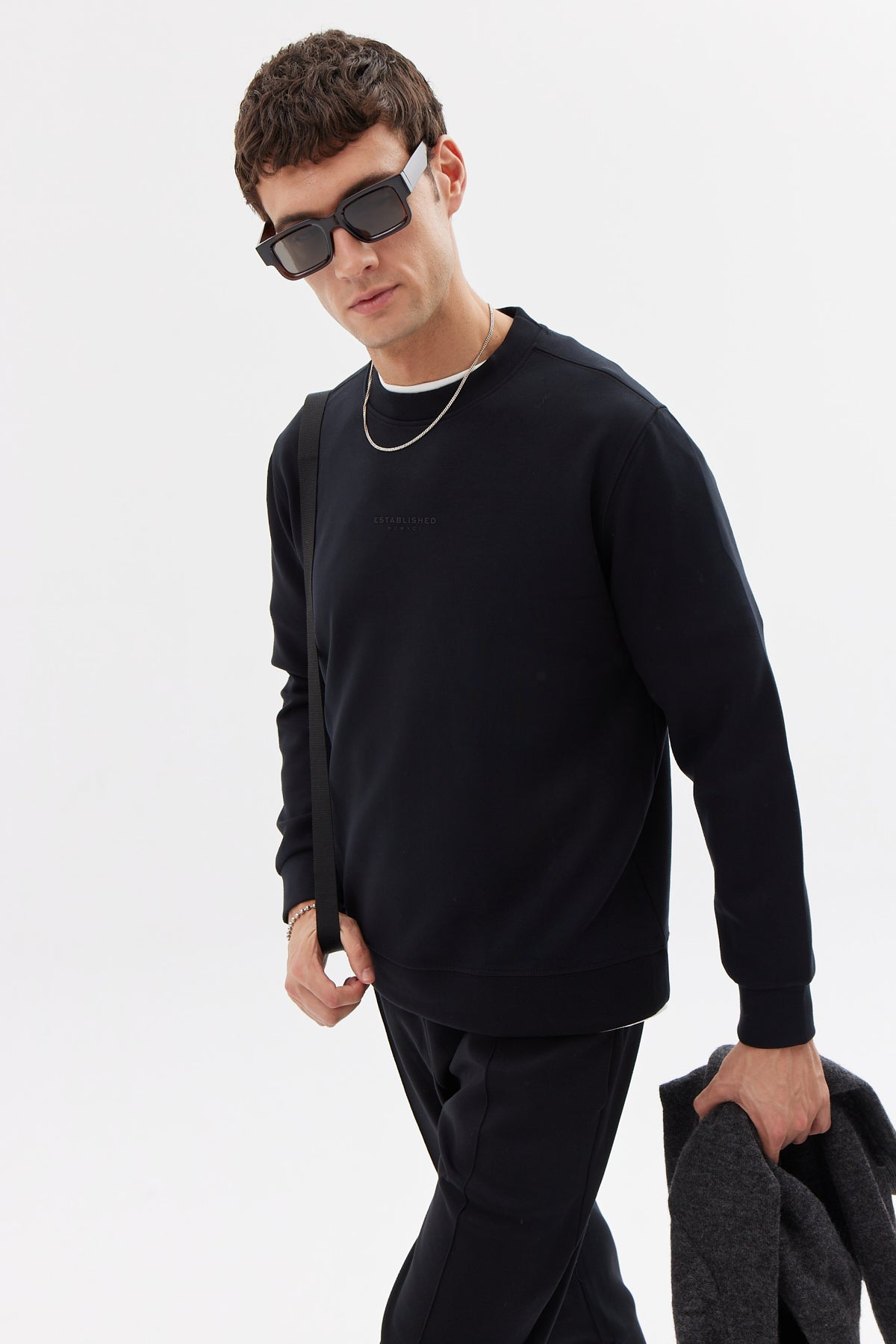Men's Soft Texture Sweat Top