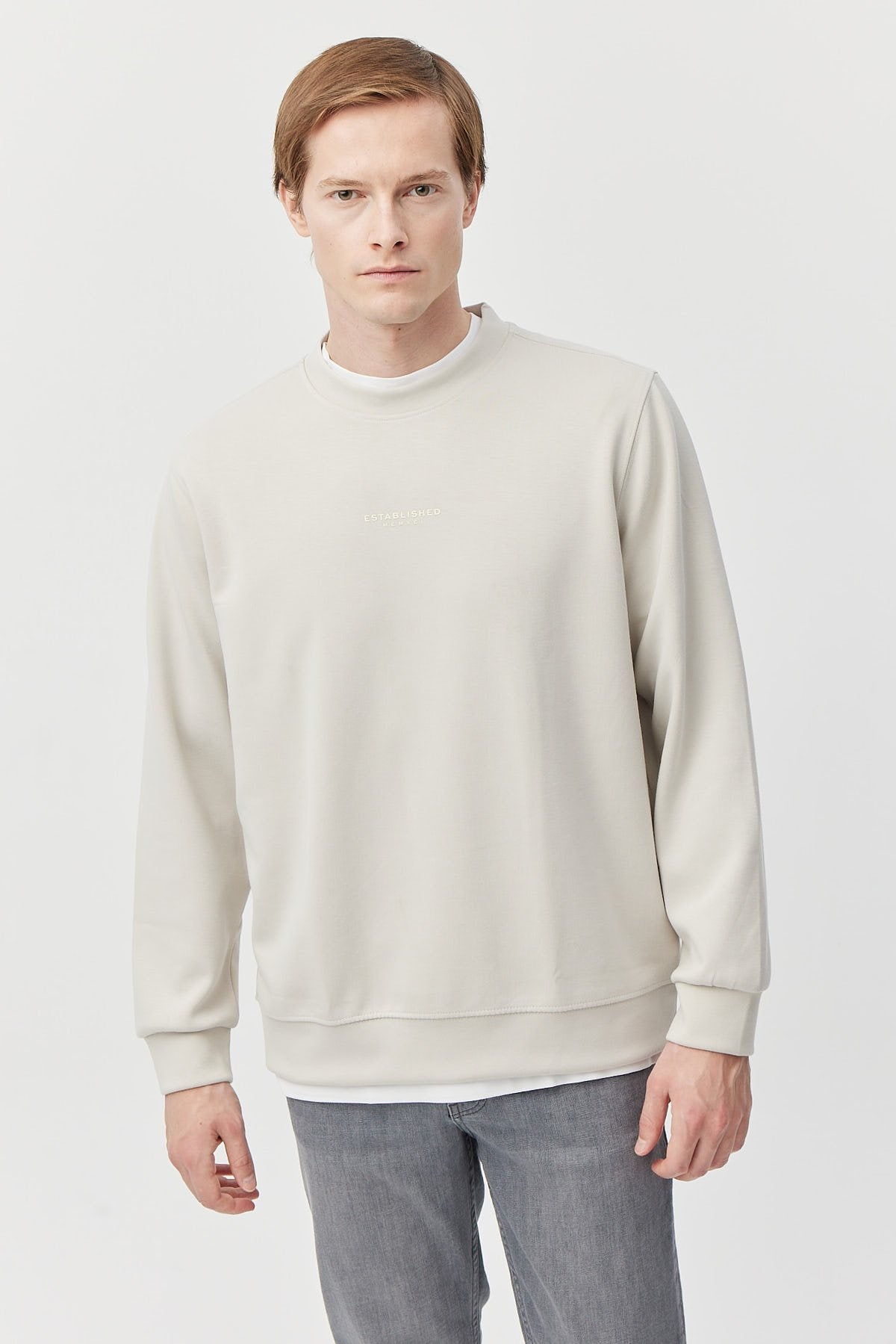 Men's Soft Texture Sweat Top