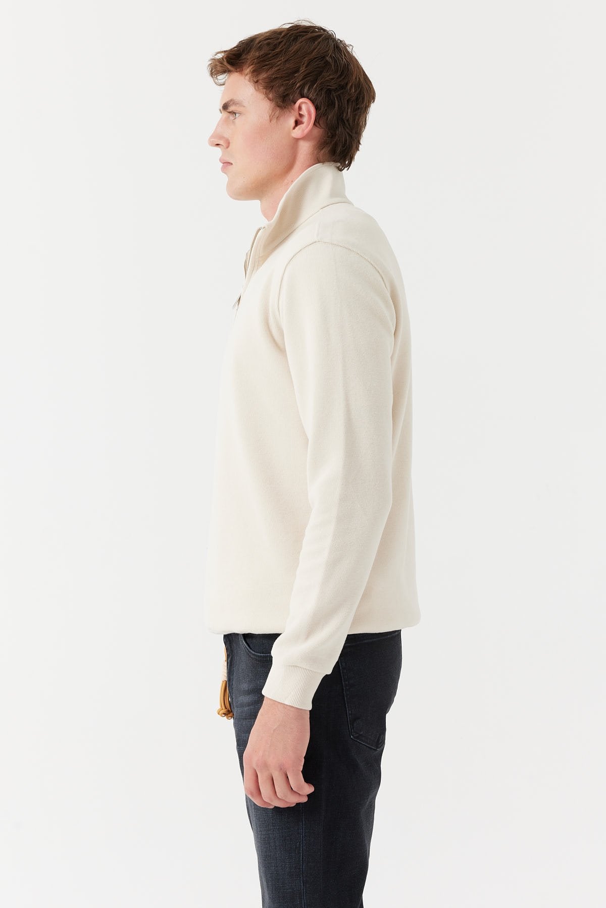 Men's Zippered Sweat Top
