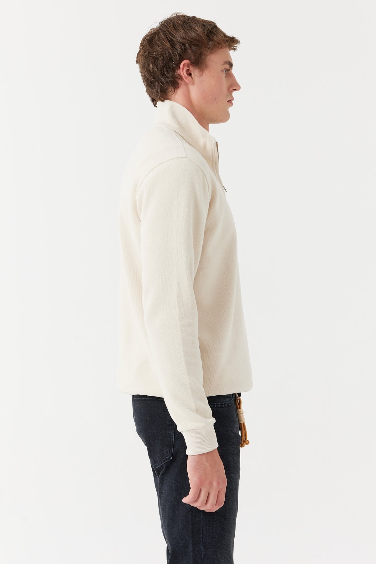 Men's Zippered Sweat Top