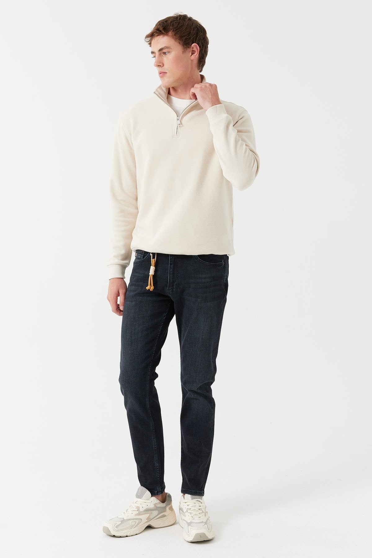 Men's Zippered Sweat Top