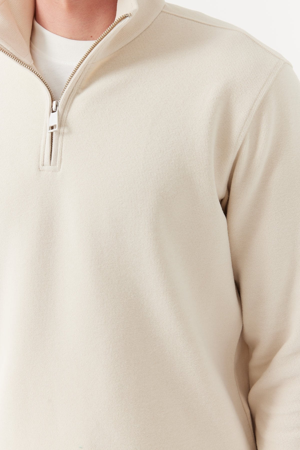 Men's Zippered Sweat Top
