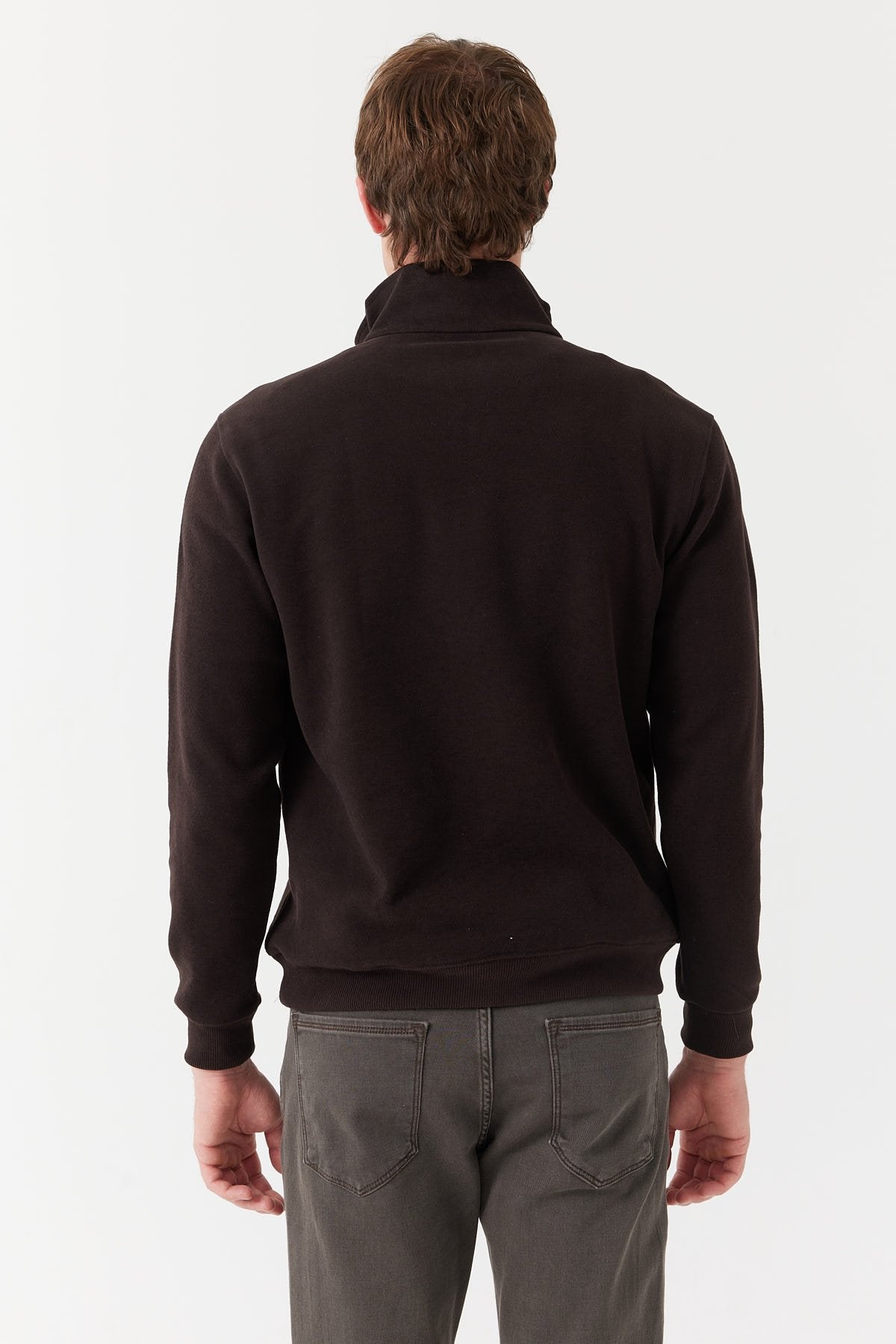 Men's Zippered Sweat Top