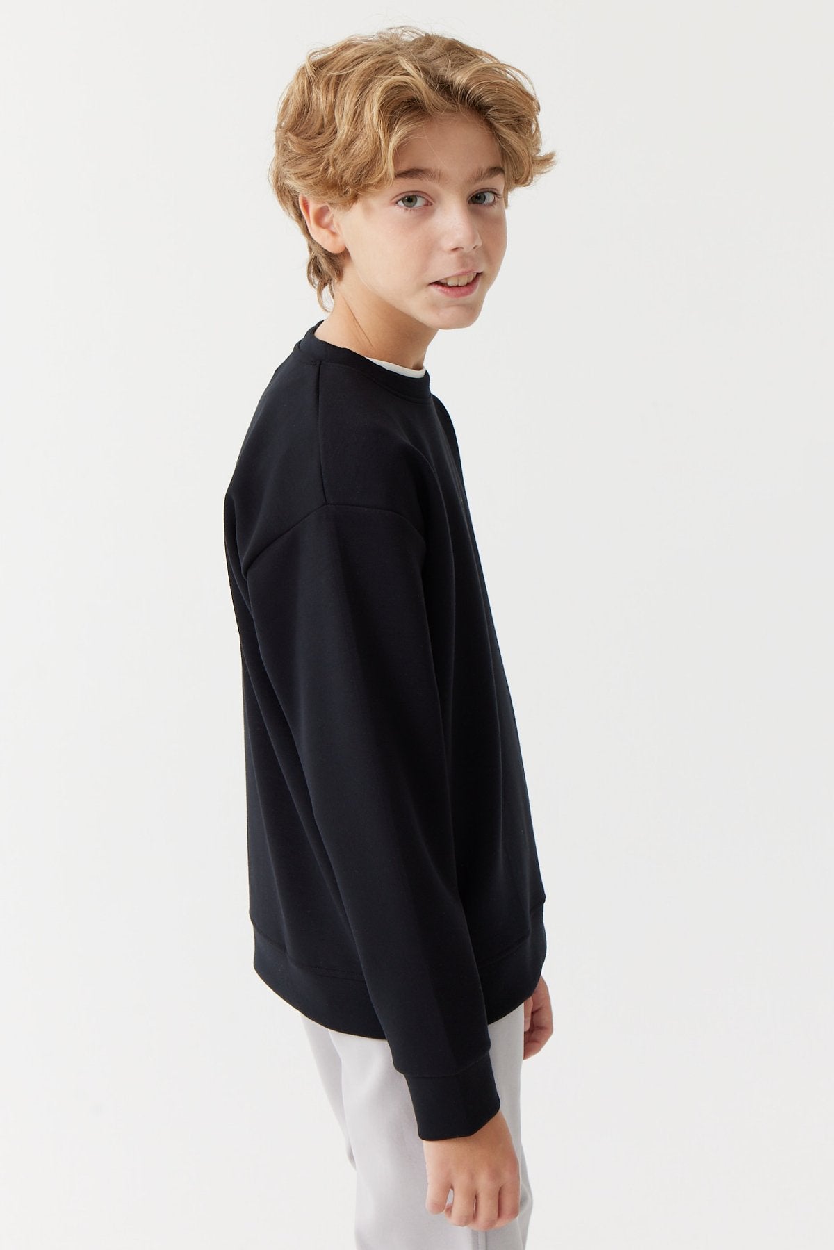 Boy's Basic Printed Sweat Top