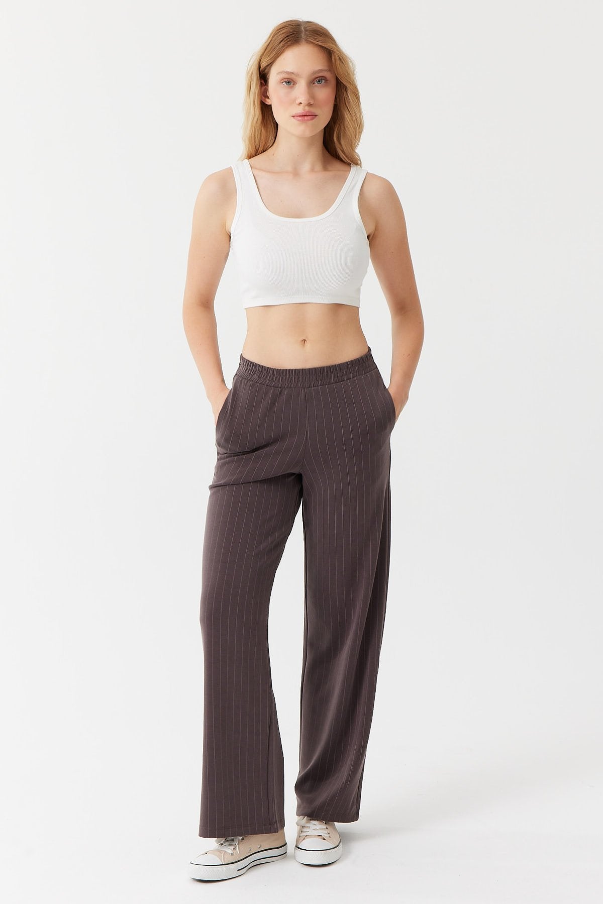  بنطلون رياضي نسائي بخصر مطاطي للعرق