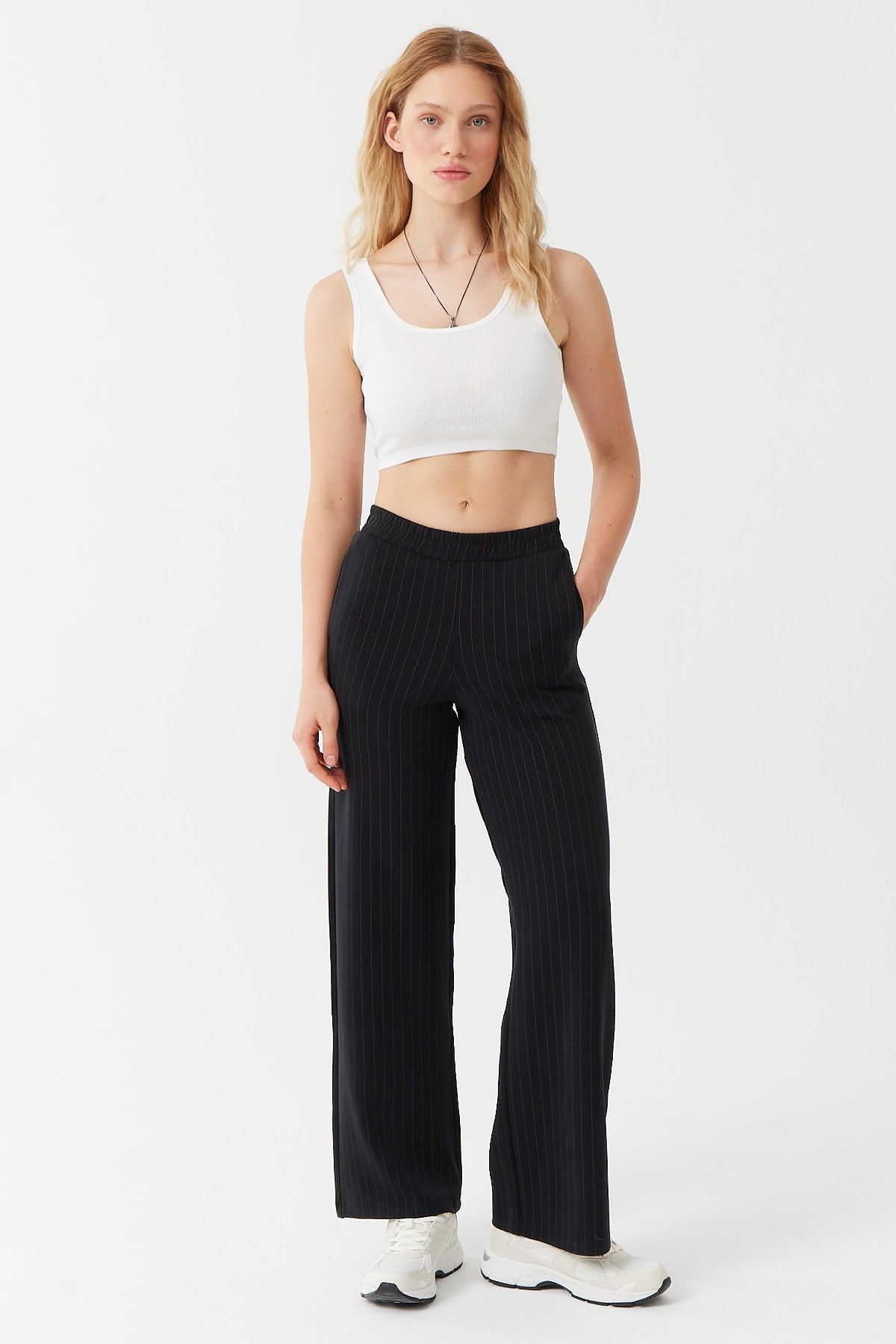  بنطلون رياضي نسائي بخصر مطاطي للعرق