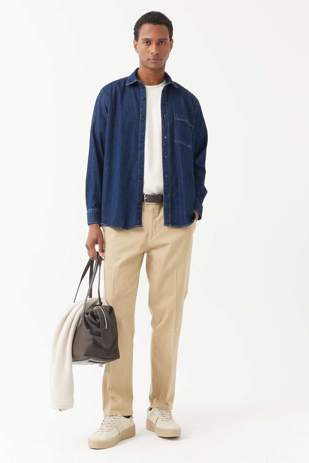 بنطلونات تشينو رجالية ضيقة