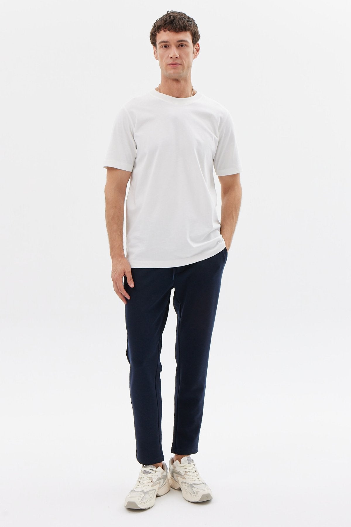 Men's Tied Waist Sweat Bottom