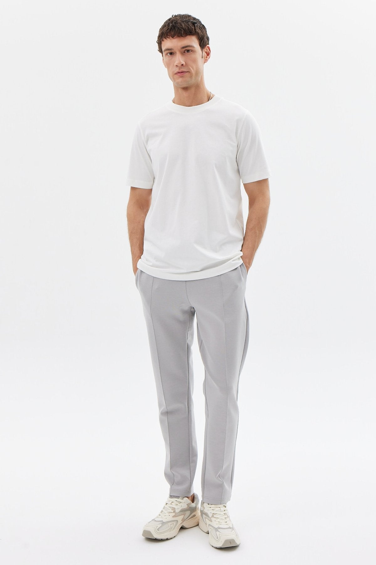Men's Front Seam Detailed Sweat Bottom