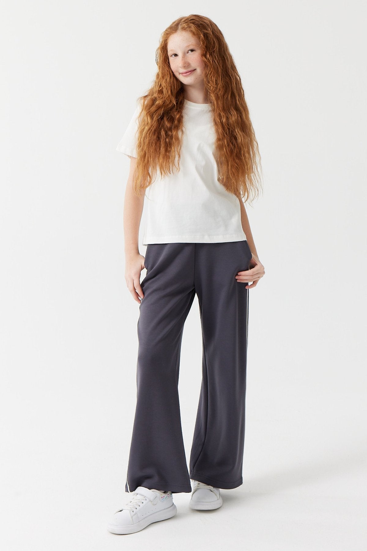 Girl's Elastic Waist Trousers