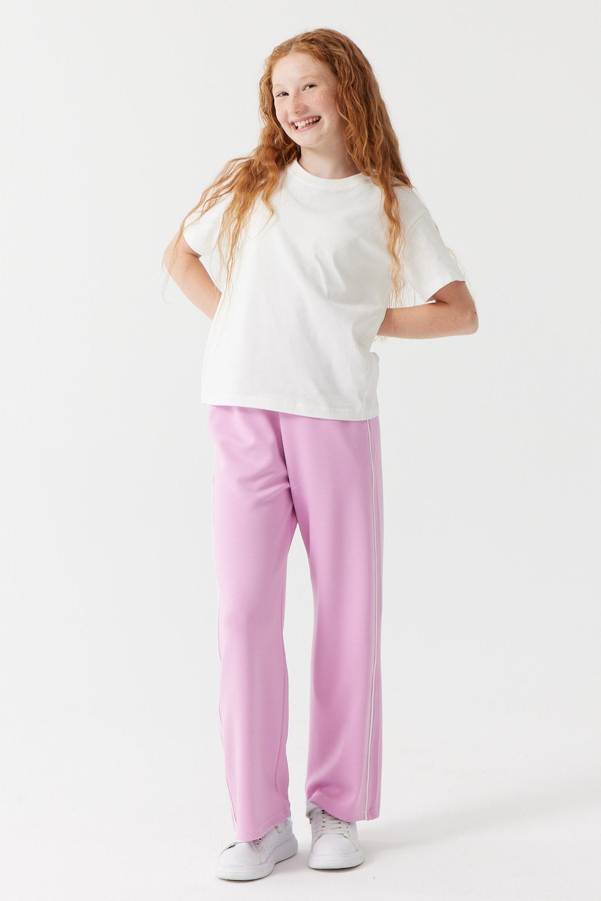 Girl's Elastic Waist Trousers