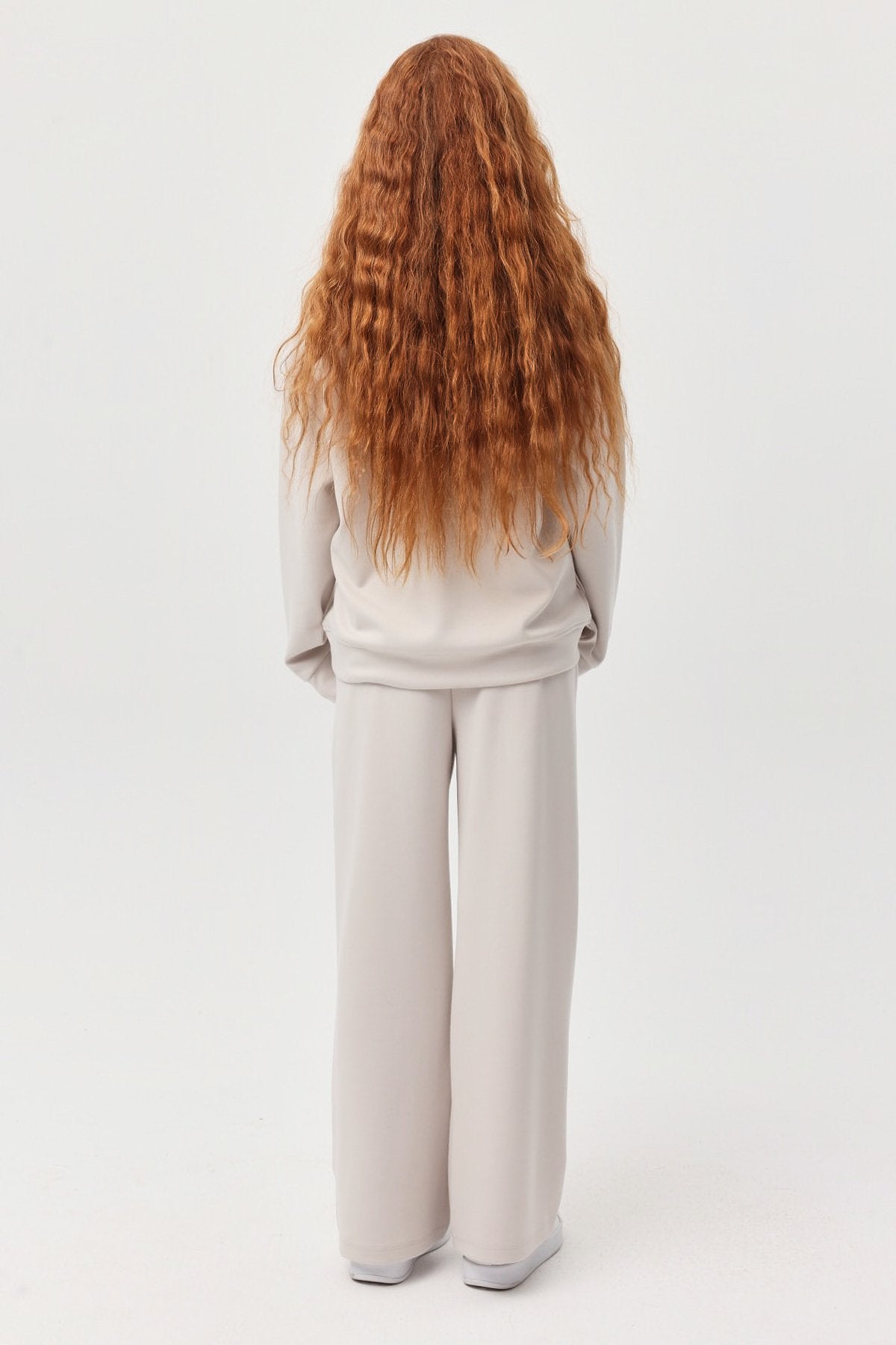 بنطلون رياضي بناتي بخصر مطاطي وملمس مميز 