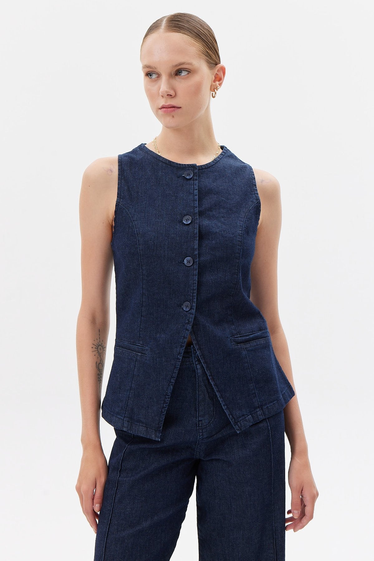 صدرية جينز نسائية