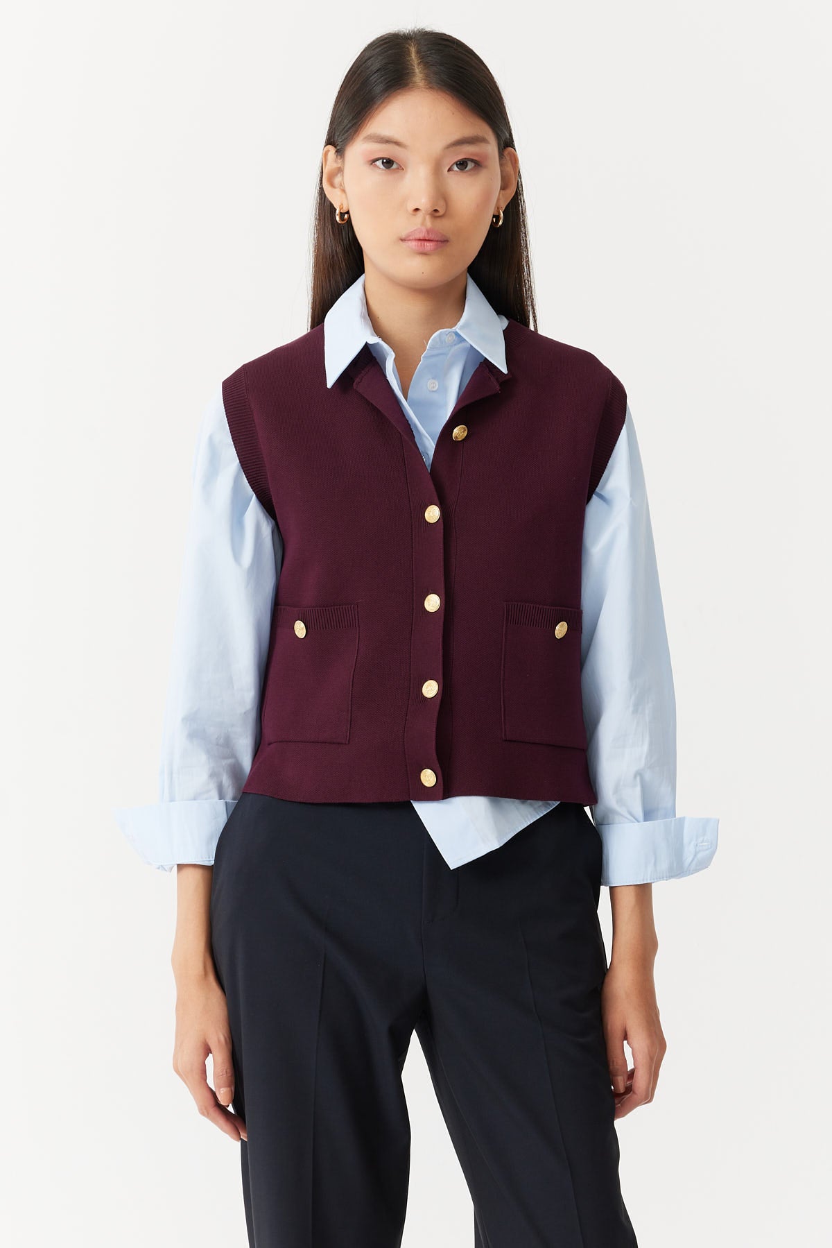 صدرية  نسائية محبوكة