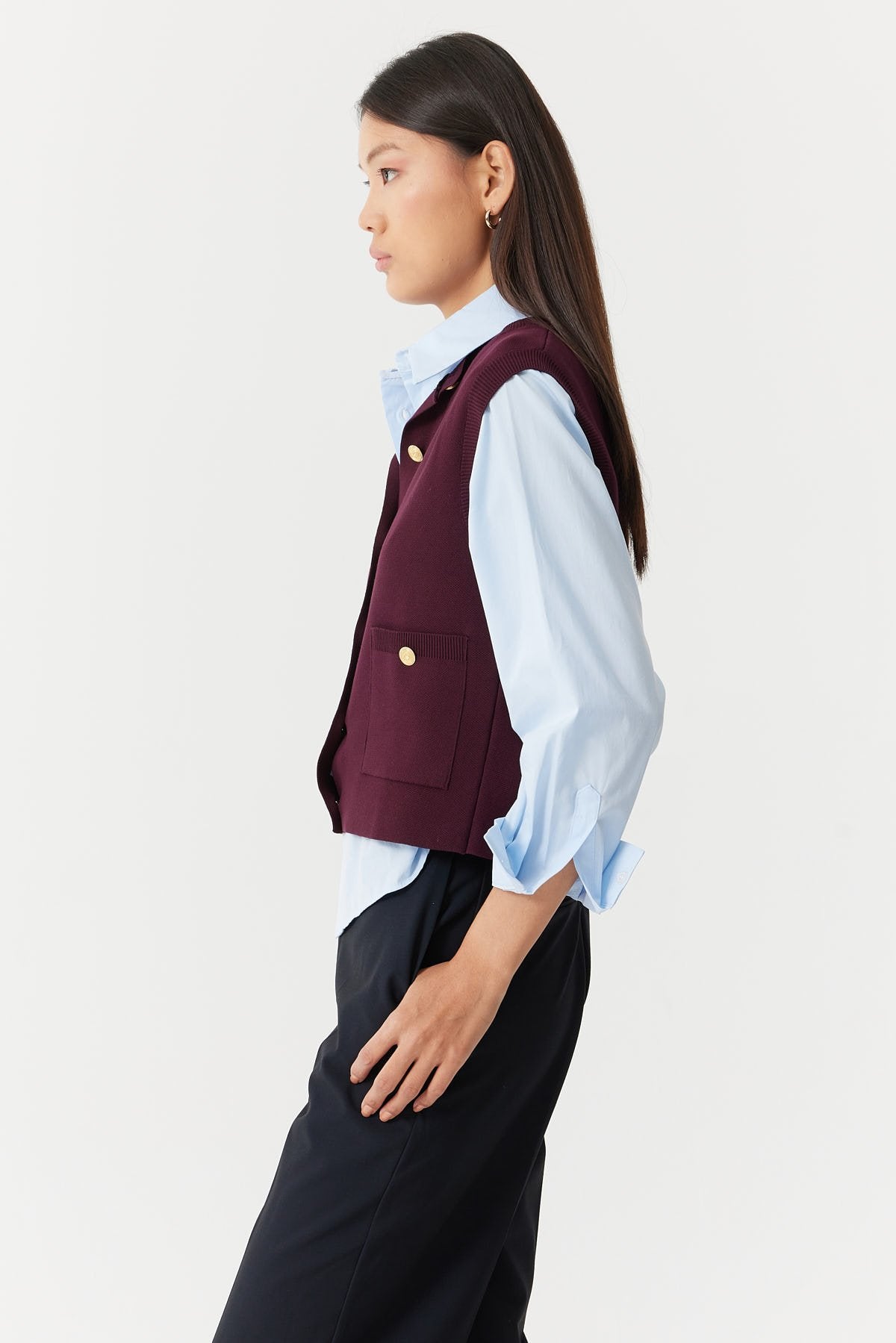 صدرية  نسائية محبوكة