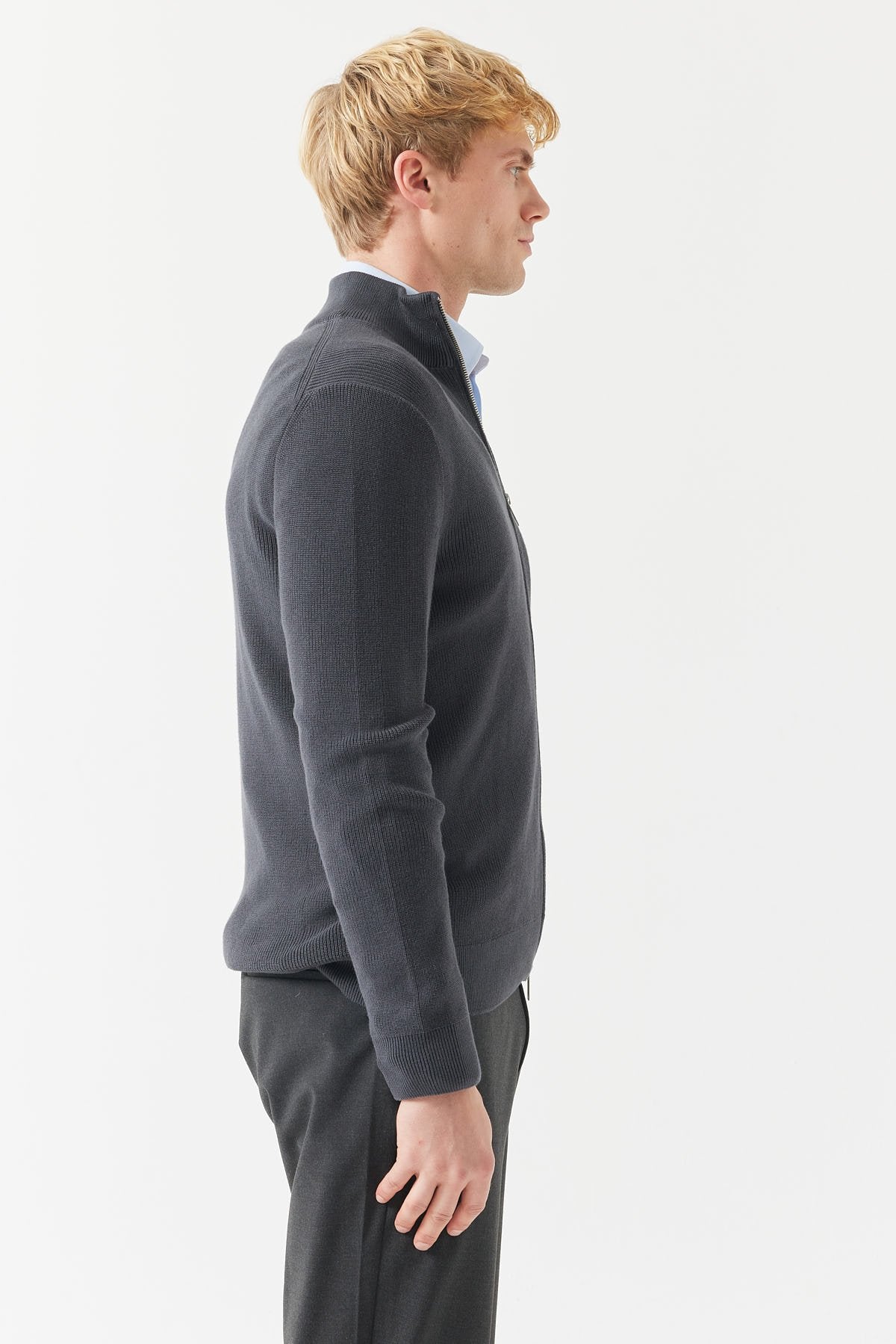 Men's Stand Collar Knitwear Sweater