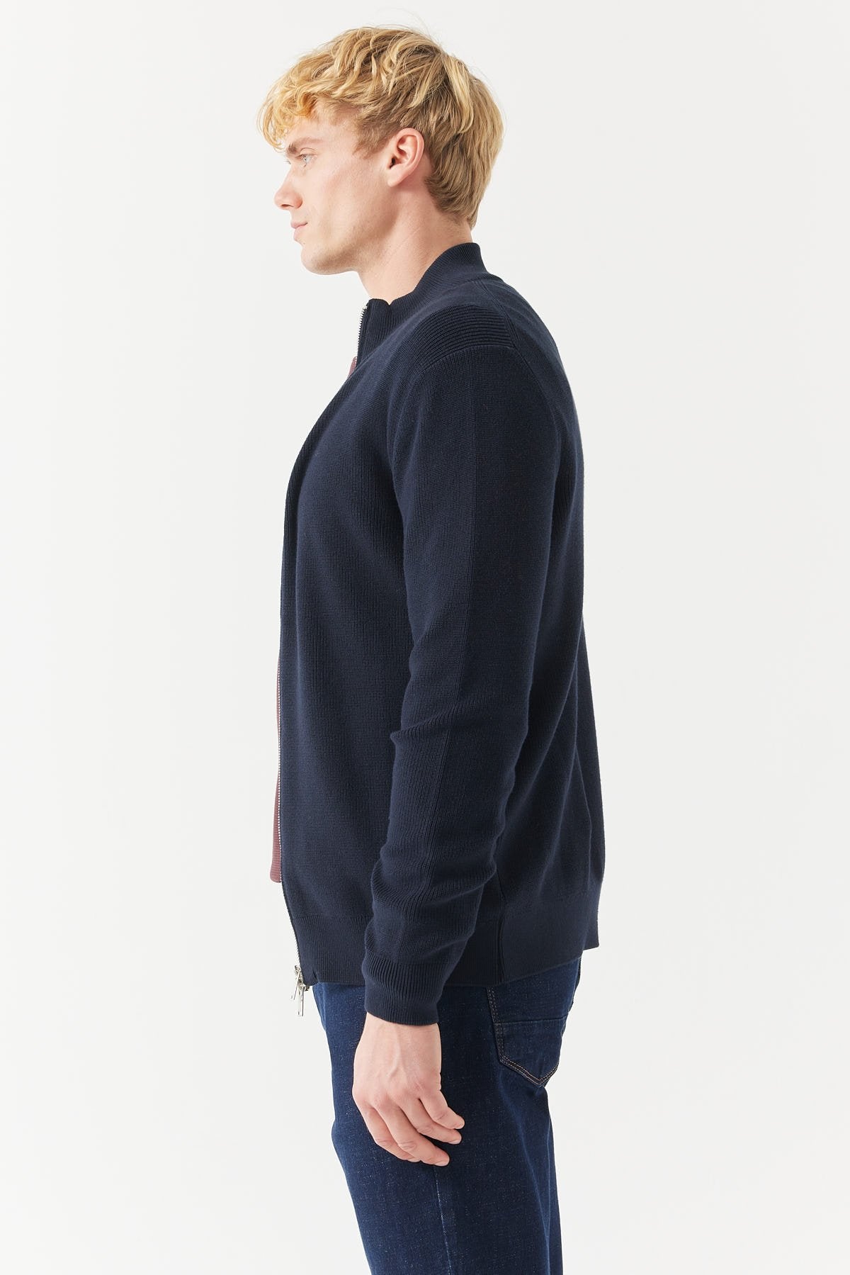 Men's Stand Collar Knitwear Sweater