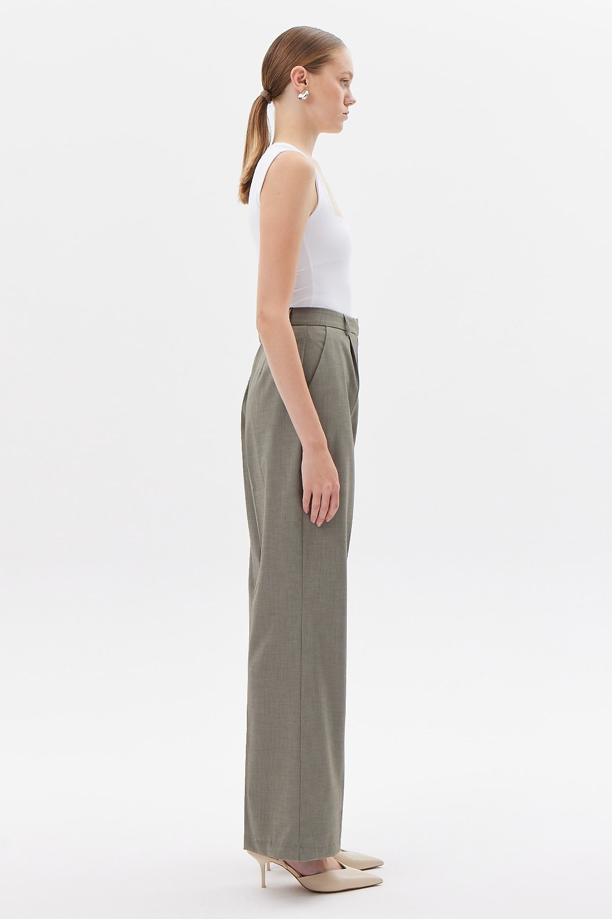 Women's Waist Belted Trousers