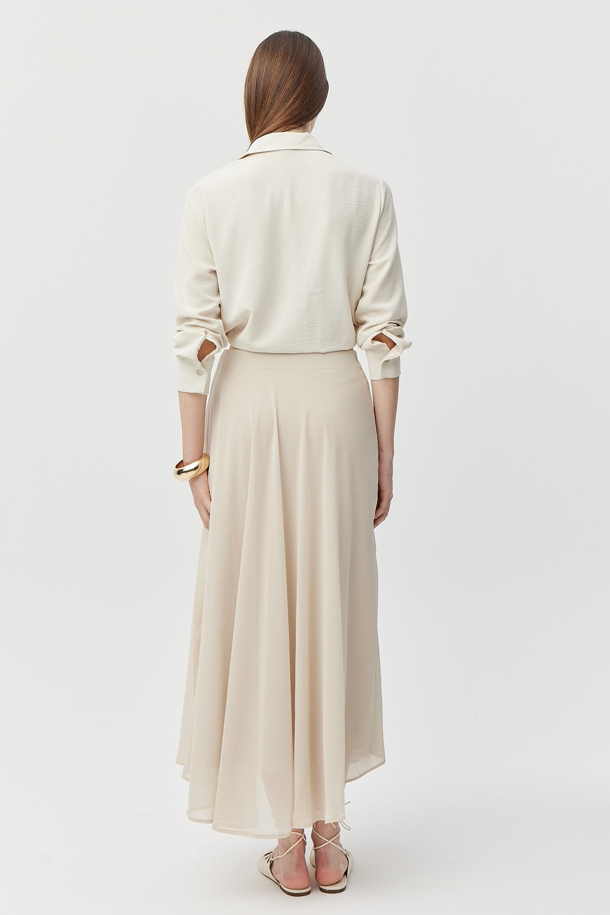 Women's Lined Chiffon Skirt