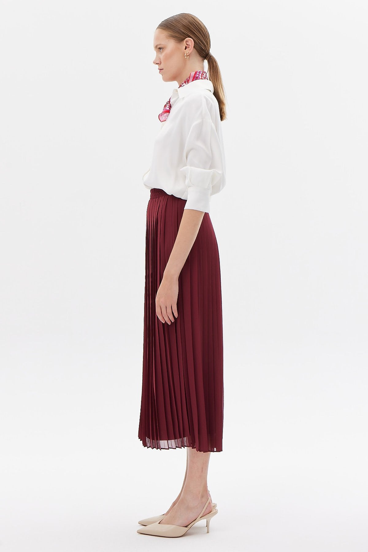 Women's Chiffon Pleated Skirt