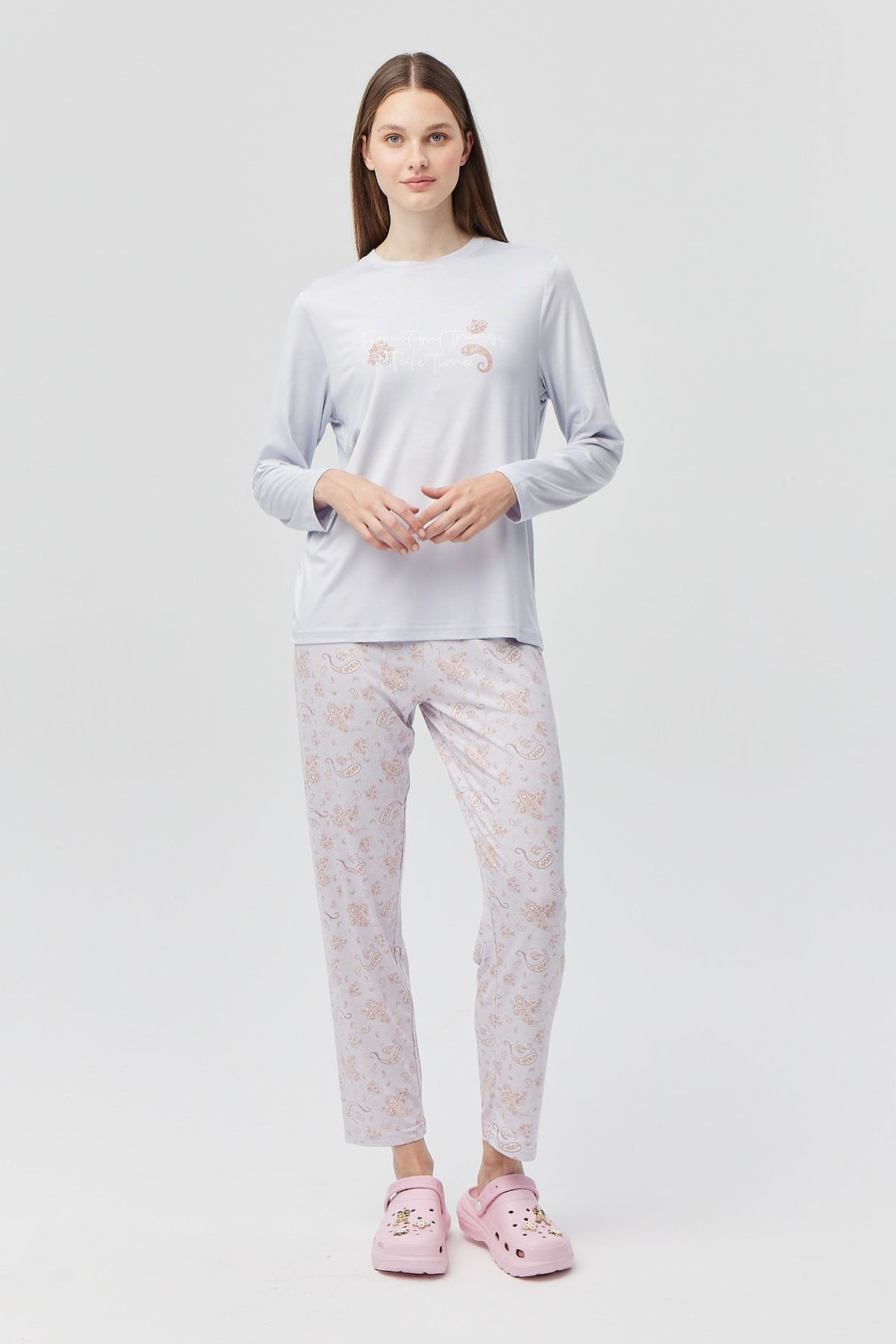 Kadın Uzun Kollu Pijama Takımı