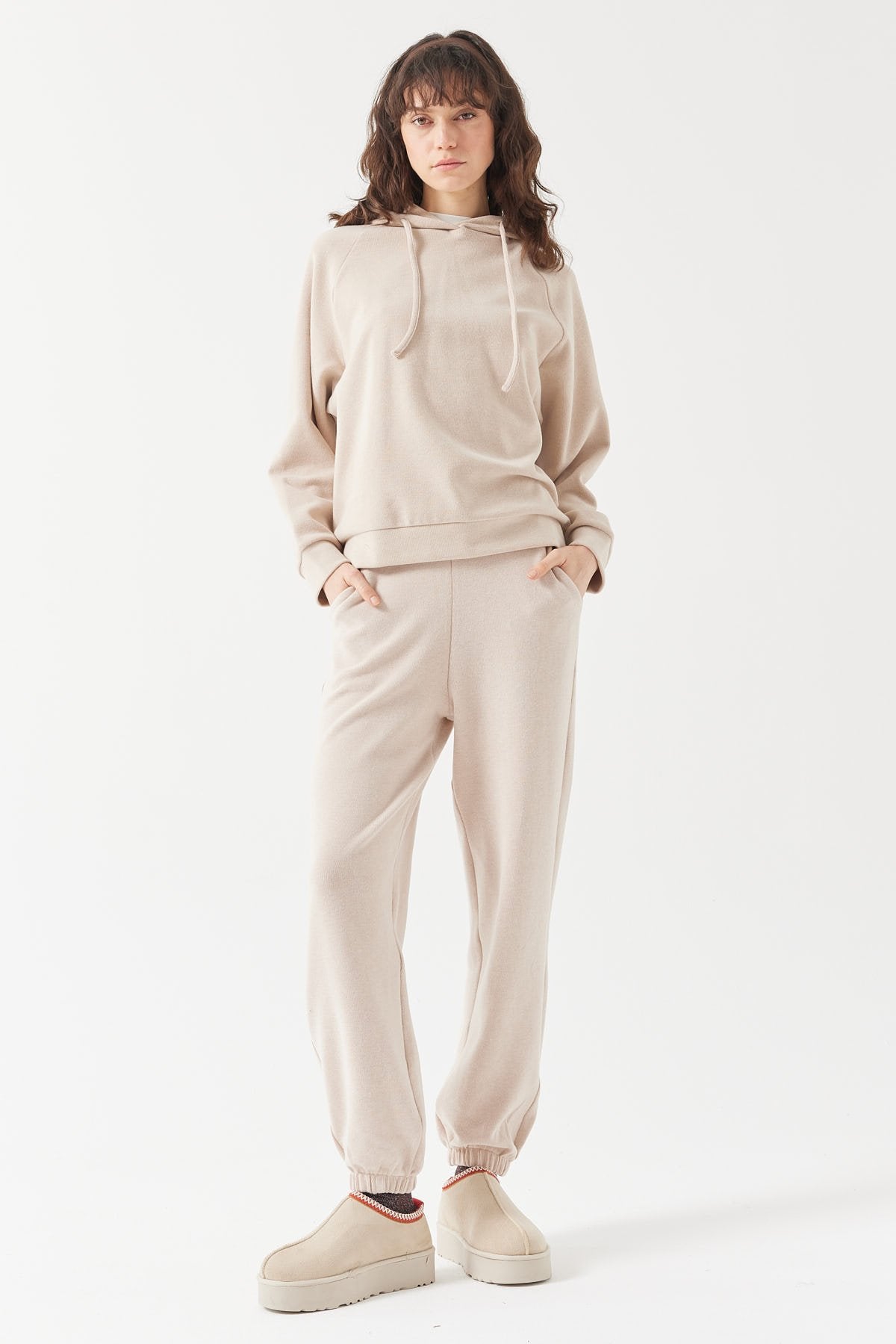 بنطلون رياضي نسائي مرن للخصر والساق