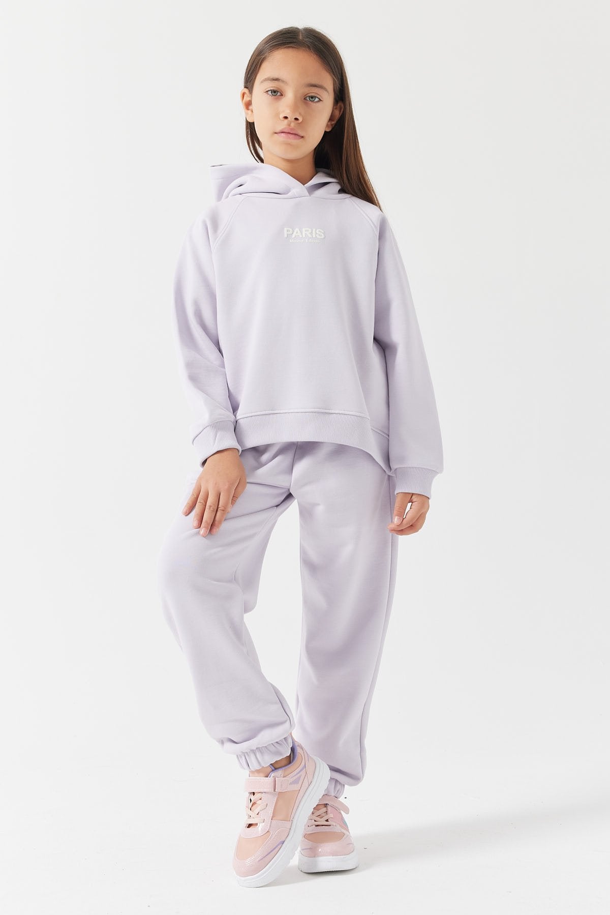 بنطلون رياضي بخصر وساق مطاطيين للبنات