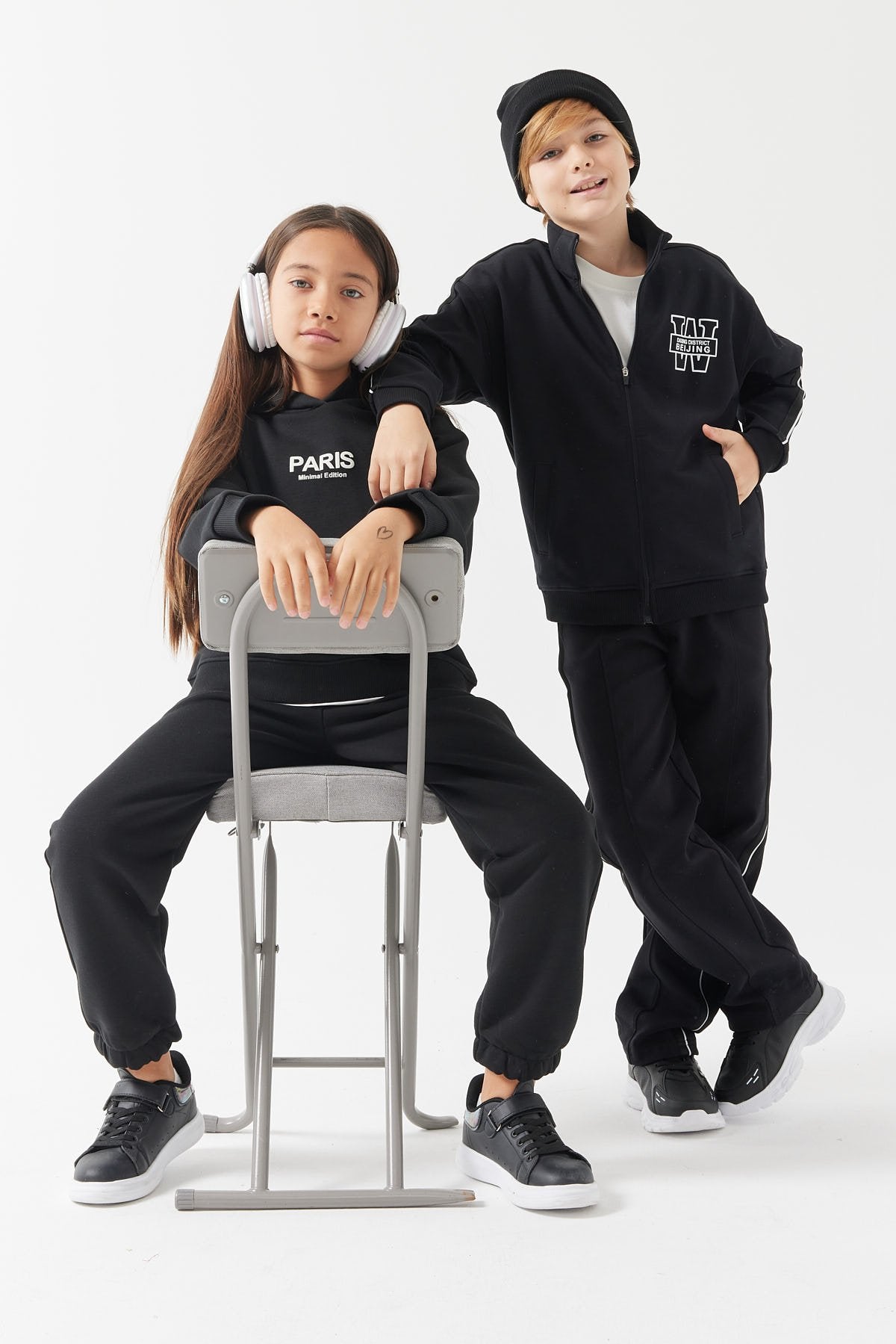 بنطلون رياضي بخصر وساق مطاطيين للبنات