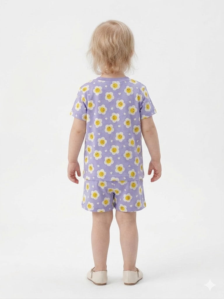 Kız Çocuk Şortlu Pijama Takımı