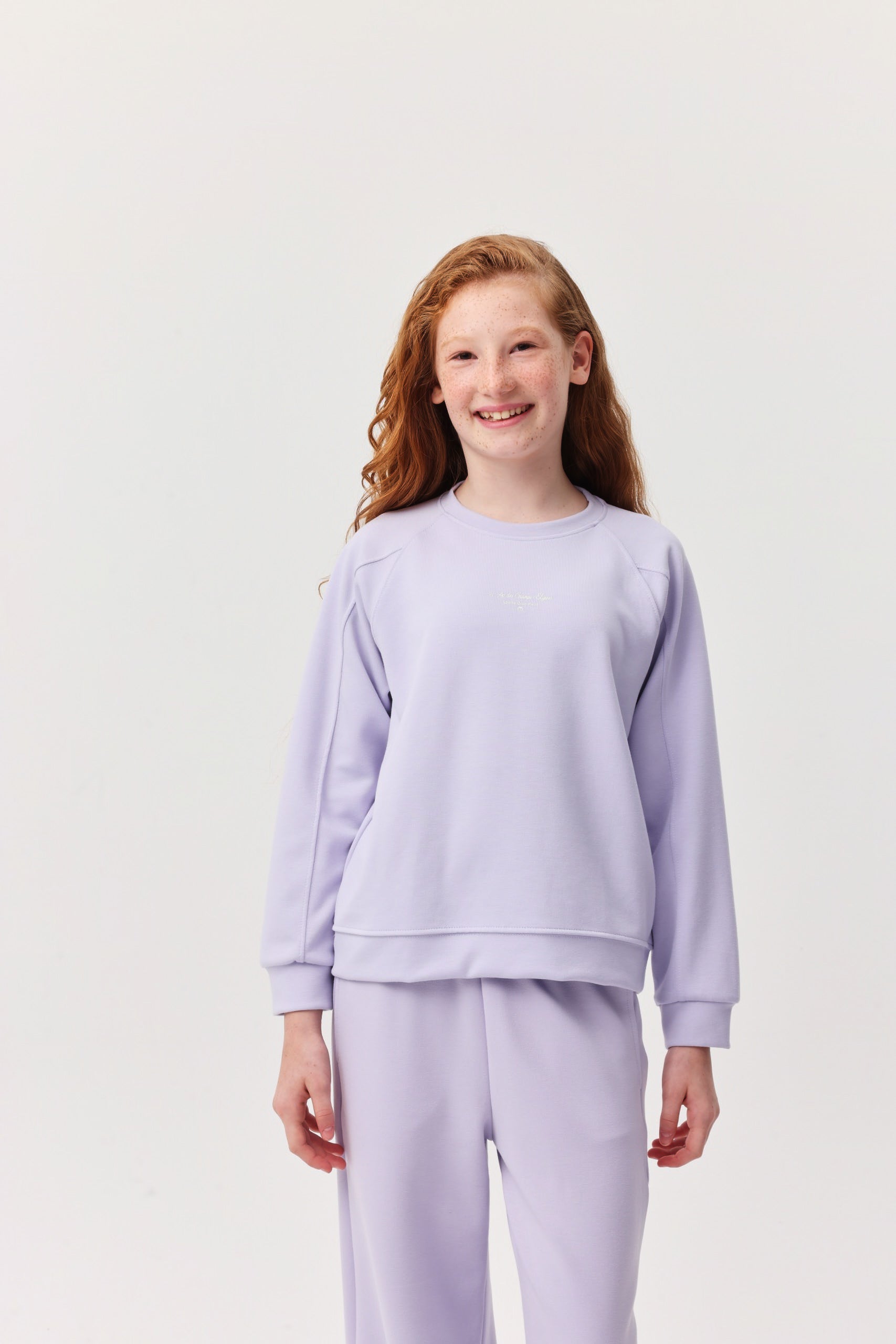 Girl's Text Detailed Sweat Top