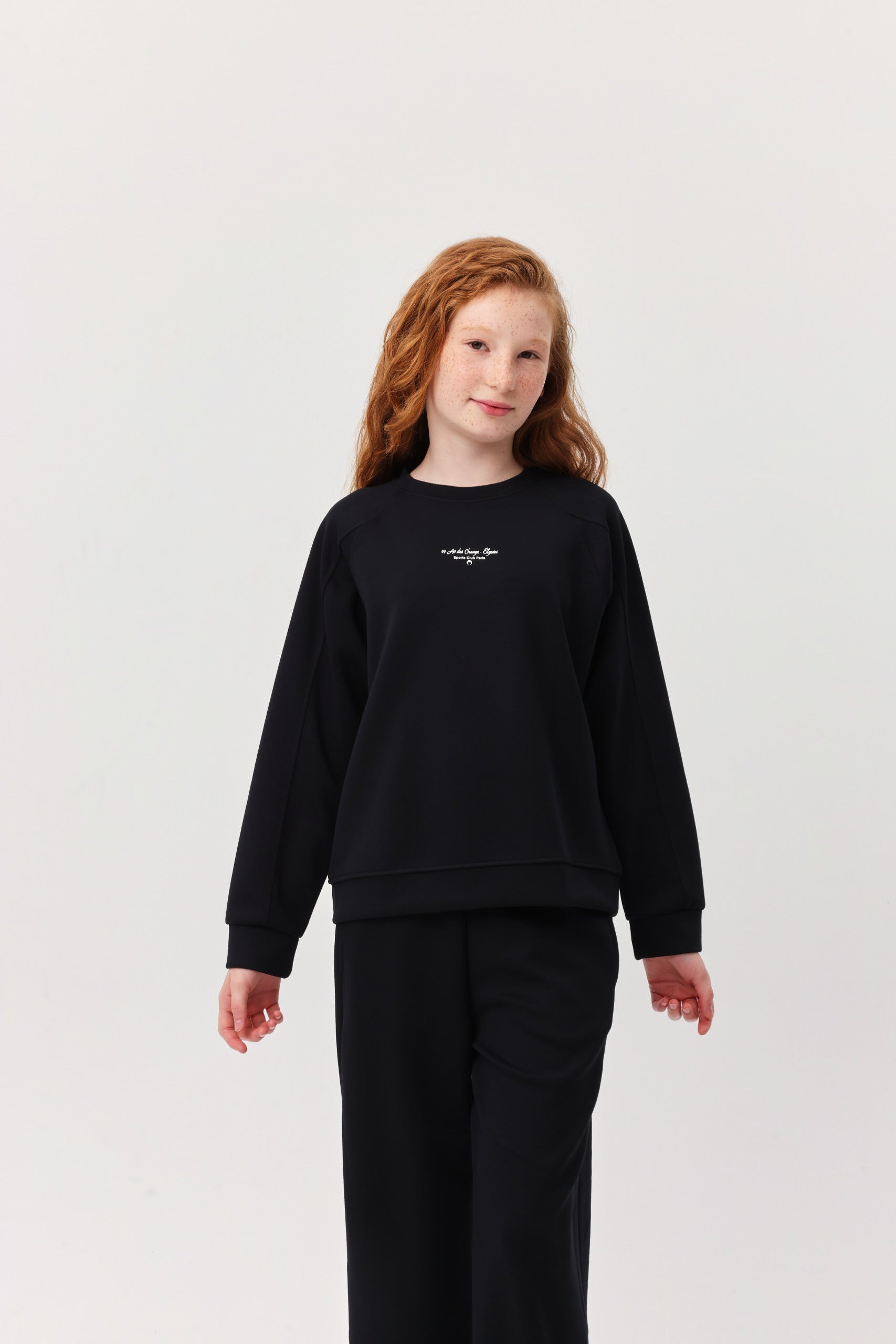 Girl's Text Detailed Sweat Top