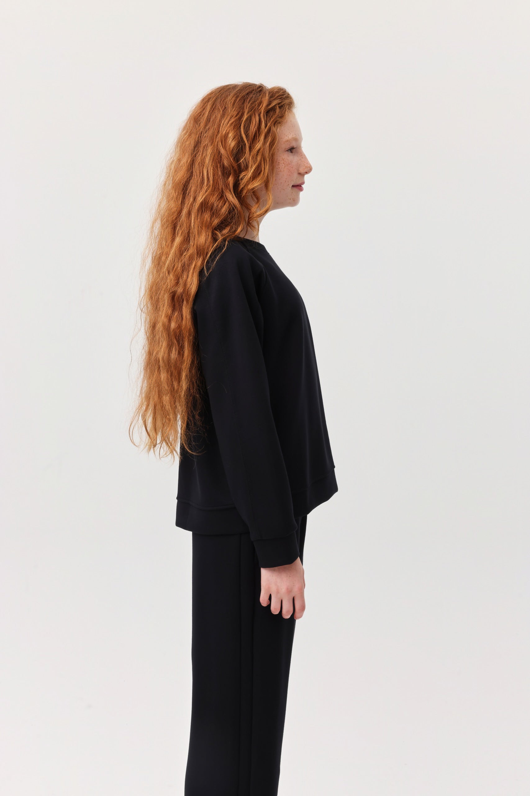 Girl's Text Detailed Sweat Top