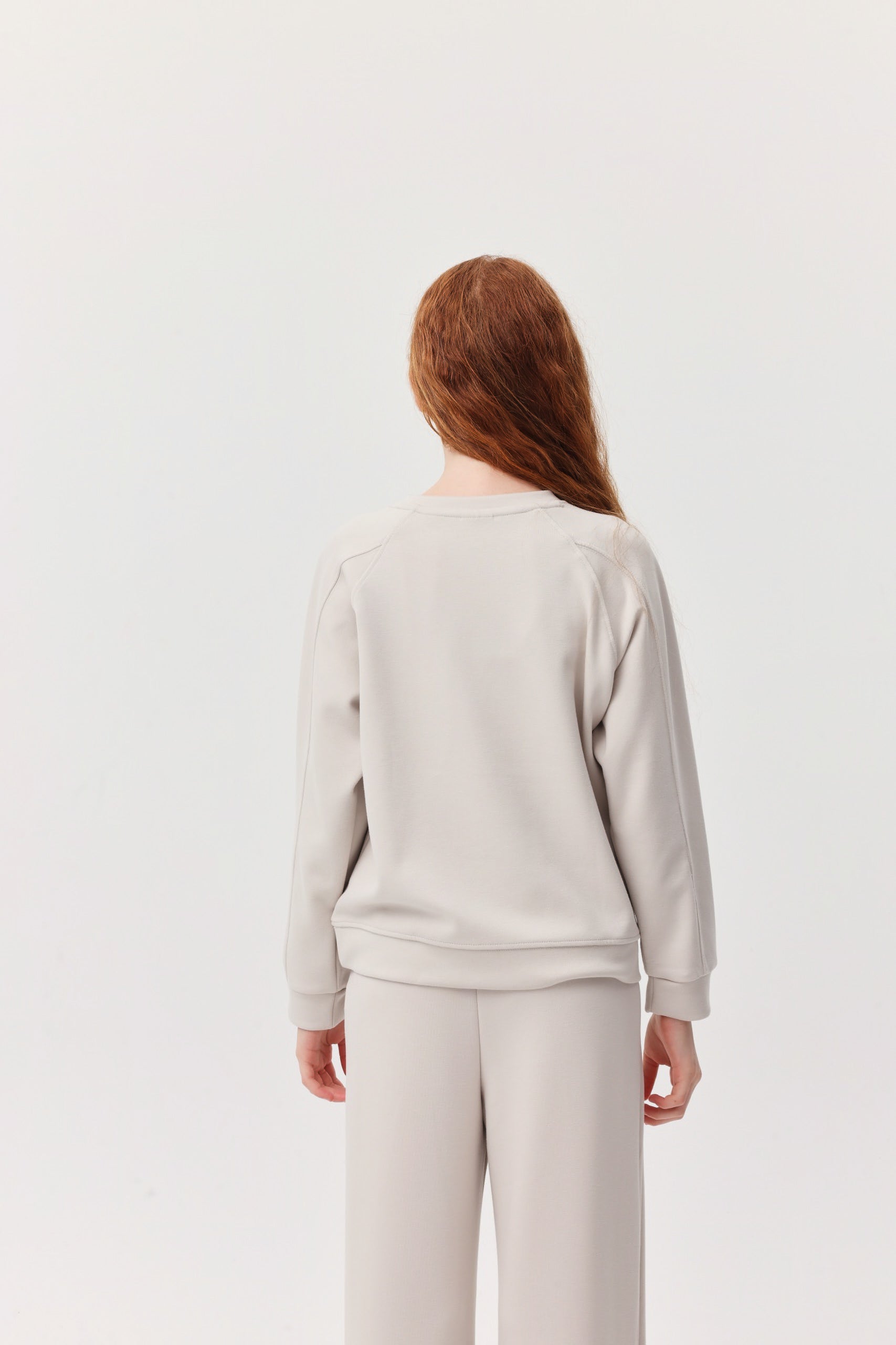 Girl's Text Detailed Sweat Top